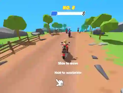 Žaidimas Moto Attack Bike Racing internete