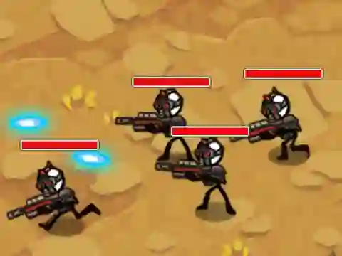 Žaidimas Stickman Warfare internete