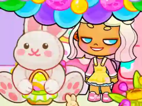 Žaidimas Jigsaw Puzzle: Avatar World Easter Party internete