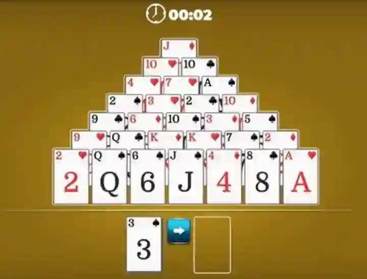 Žaidimas Pyramid Solitaire internete