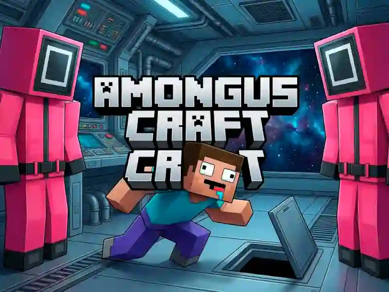 Žaidimas AmongusCraft internete