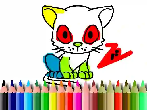 Žaidimas Back To School: Cat Coloring internete