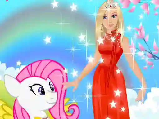 Žaidimas Barbie and Pony Dressup internete