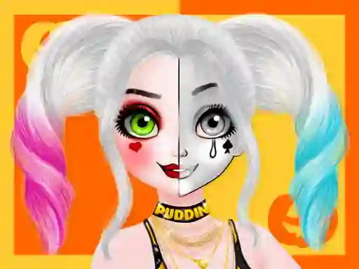 Žaidimas Princess Halloween Makeup Halffaces Tutorial internete