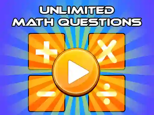 Žaidimas Unlimited Math Questions internete