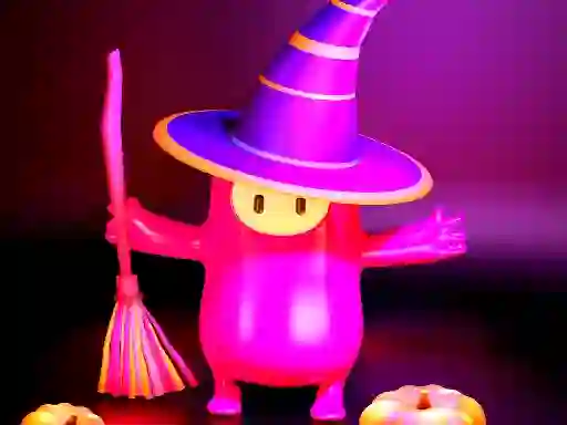 Žaidimas Fall Guys Halloween Puzzle internete