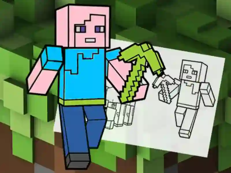 Žaidimas Minecraft Fun Coloring Book internete