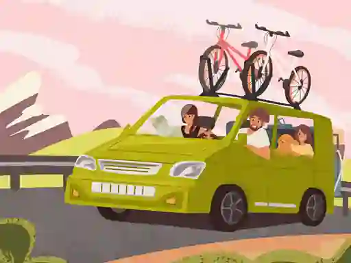 Žaidimas Family Travelling Jigsaw internete