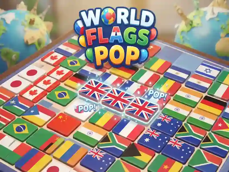 Žaidimas World Flags Pop internete