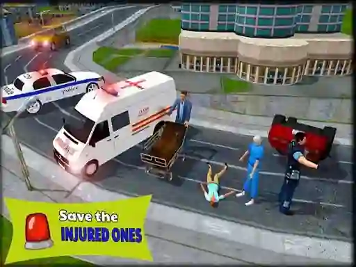 Žaidimas Ambulance Rescue Driver Simulator 2018 internete