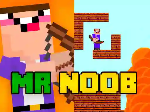 Žaidimas Mr Noob vs Zombies internete