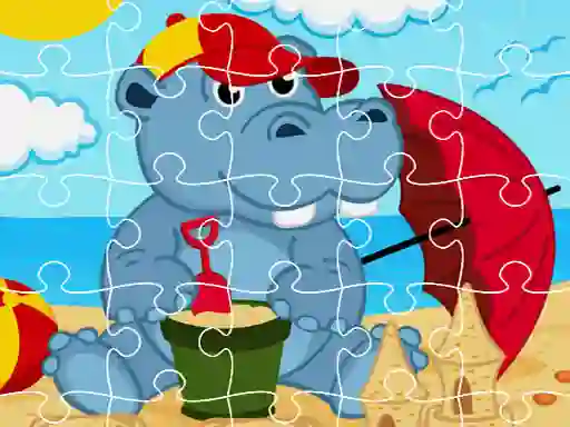 Žaidimas Hippo Jigsaw internete
