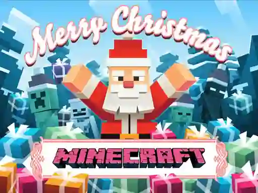 Žaidimas MineCraft Christmas Jigsaw Puzzle internete
