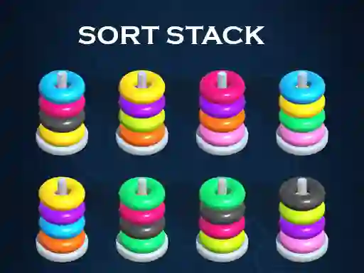 Žaidimas Sort Stack color Hoop Game internete