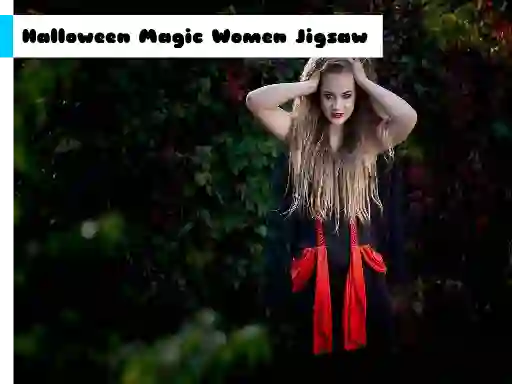 Žaidimas Halloween Magic Women Jigsaw internete