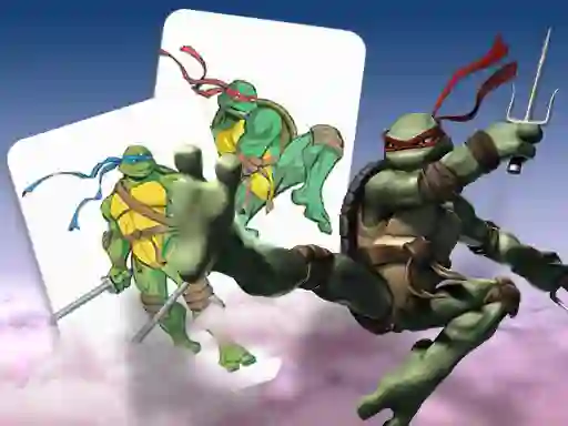 Žaidimas Ninja Turtles Memory card Match internete