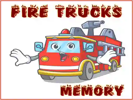 Žaidimas Fire Trucks Memory internete