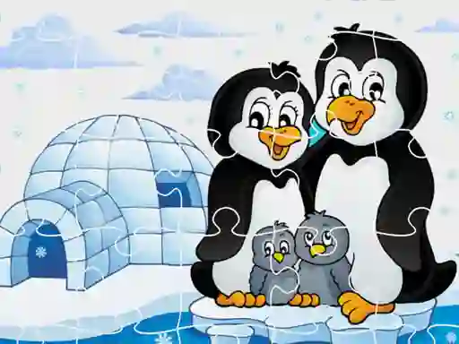Žaidimas Penguins Jigsaw internete