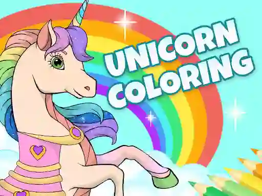 Žaidimas Unicorn Dress Up Coloring Book internete