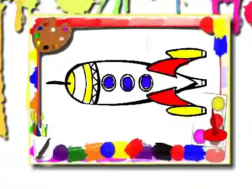 Žaidimas Rockets Coloring Book internete