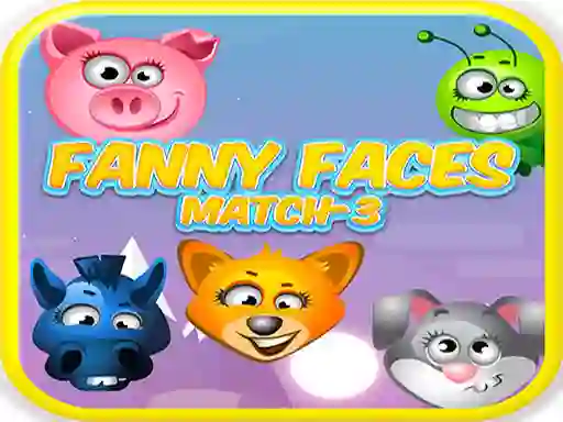 Žaidimas Funny Faces Match-3 internete