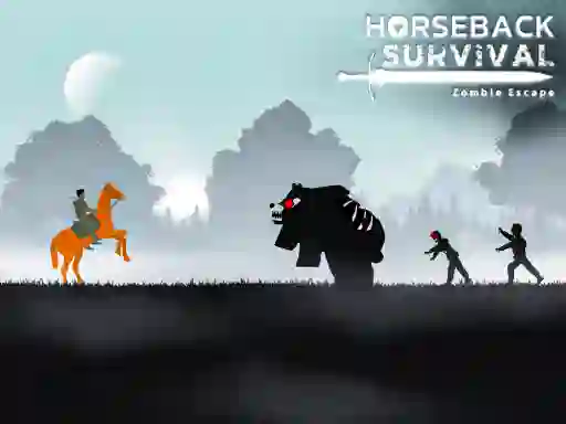 Žaidimas Horseback Survival Zombies Escape internete