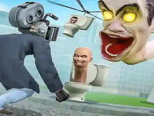 Žaidimas Skibidi Toilet TopDown Survival internete