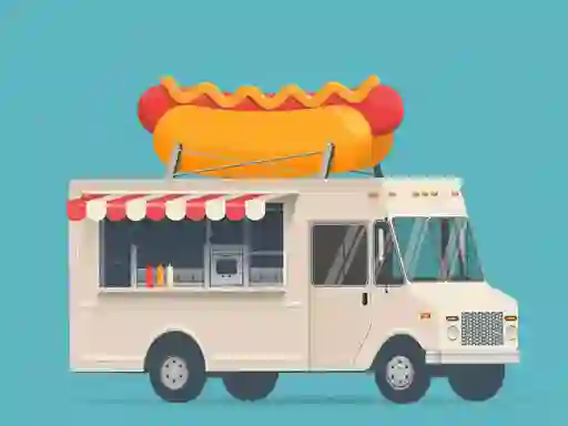 Žaidimas Food Trucks Jigsaw internete