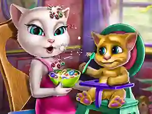 Žaidimas Angela Toddler Feed internete