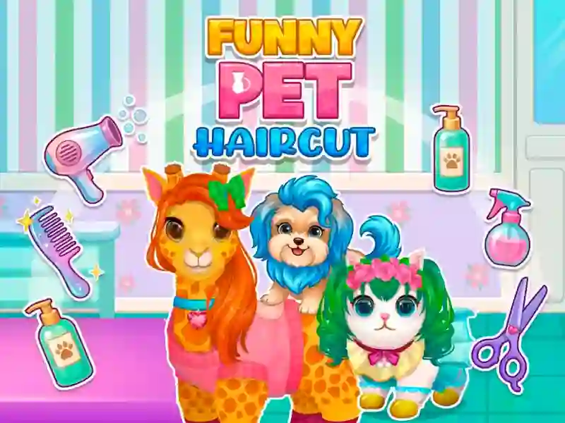 Žaidimas Funny Pet Haircut internete
