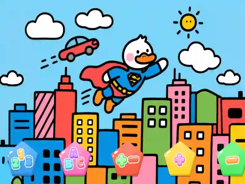 Žaidimas Color By Code Super Duck internete