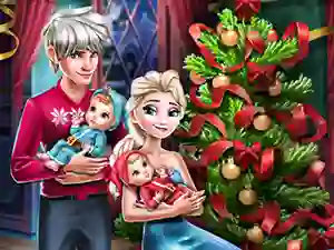 Žaidimas Elsa Family Christmas internete