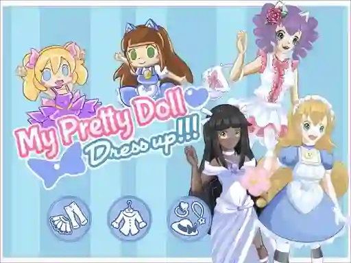 Žaidimas My pretty doll : Dress up internete