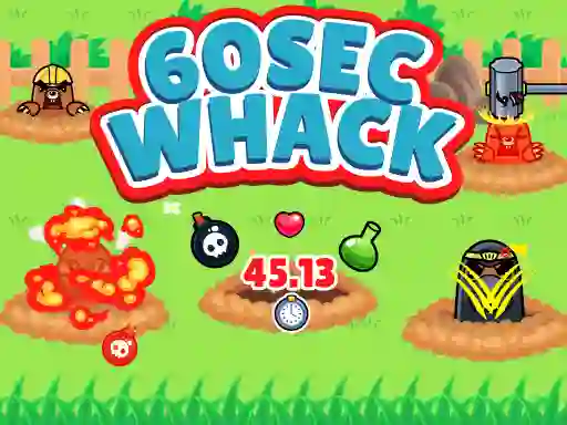Žaidimas 60 Second Whack internete