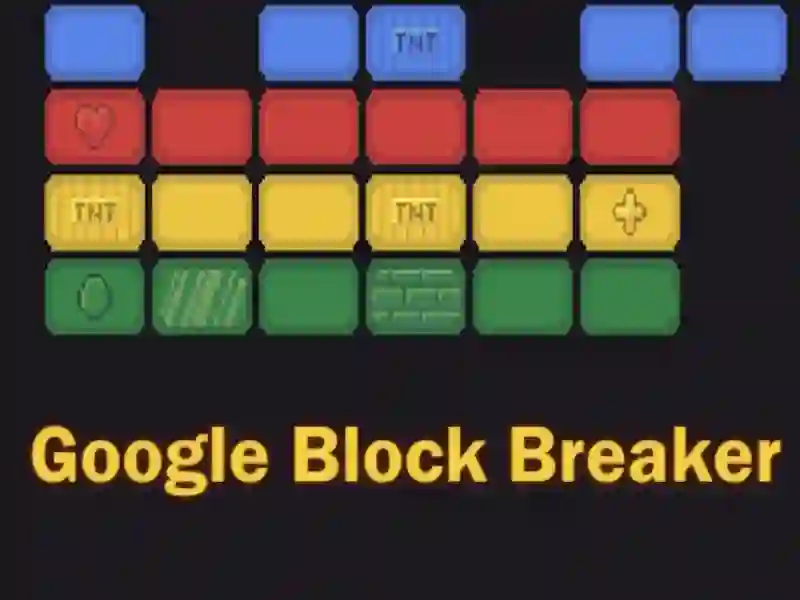 Žaidimas Google Block Breaker internete
