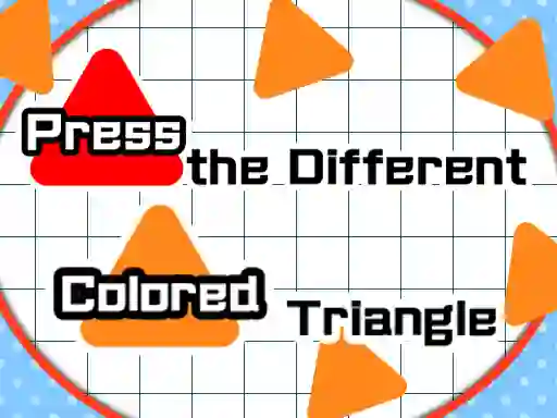 Žaidimas Press The Different Colored Triangle internete