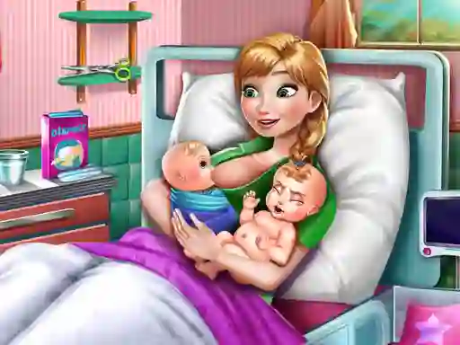 Žaidimas Ice Princess Twins Birth internete