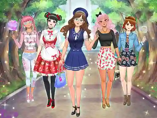 Žaidimas High School Anime Dress Up internete