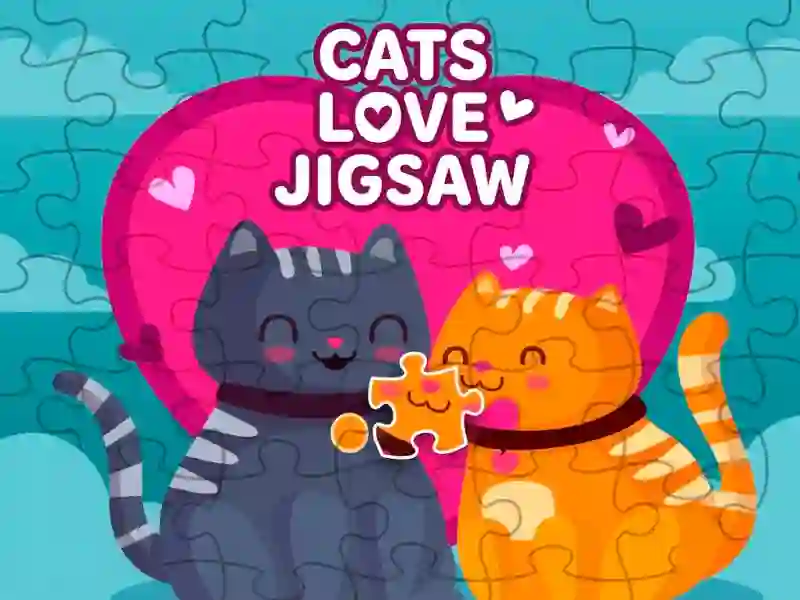 Žaidimas Cats love jigsaw internete