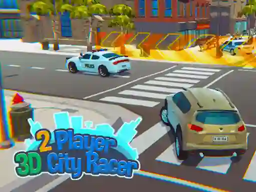 Žaidimas 2 Player 3D City Racer internete