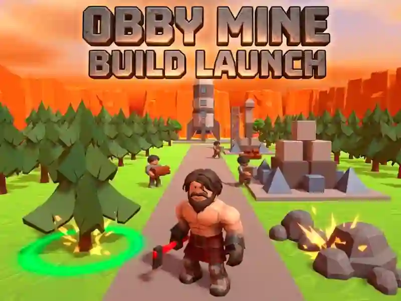 Žaidimas Obby Mine Build Launch internete