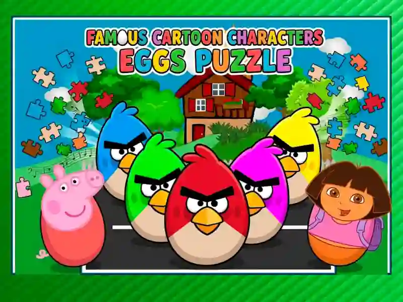 Žaidimas Famous Cartoon Characters Eggs internete