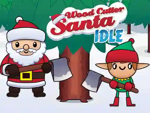 Žaidimas Wood Cutter Santa Idle internete