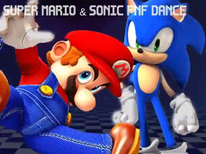Žaidimas Super Mario & Sonic FNF Dance internete