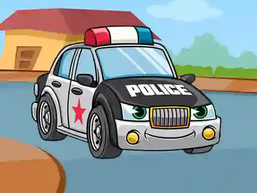 Žaidimas Police Cars Jigsaw internete
