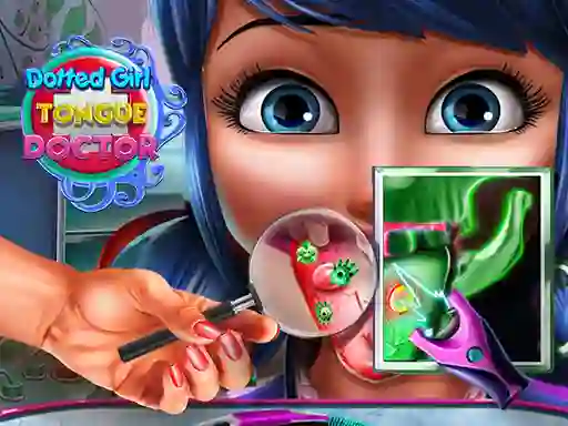Žaidimas Dotted Girl Tongue Doctor internete