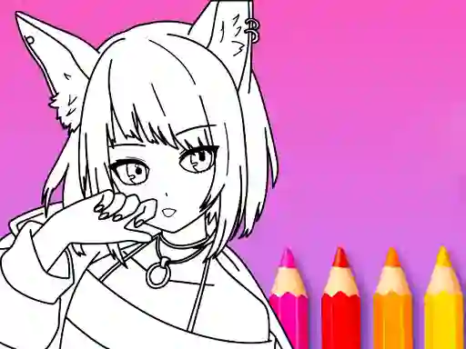 Žaidimas Anime Manga Coloring Book internete