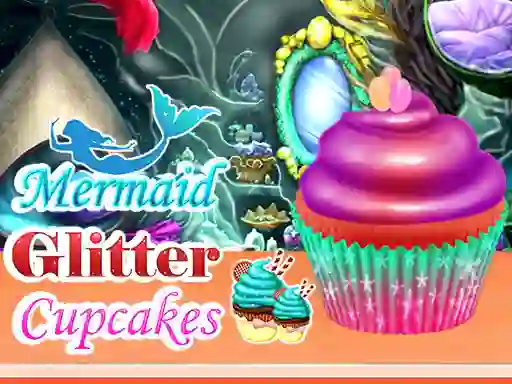 Žaidimas Mermaid Glitter Cupcakes internete