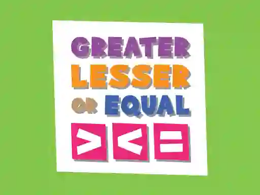 Žaidimas Greater Lesser Or Equal internete