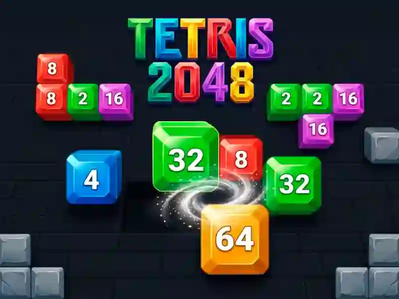 Žaidimas Tetris 2048 internete